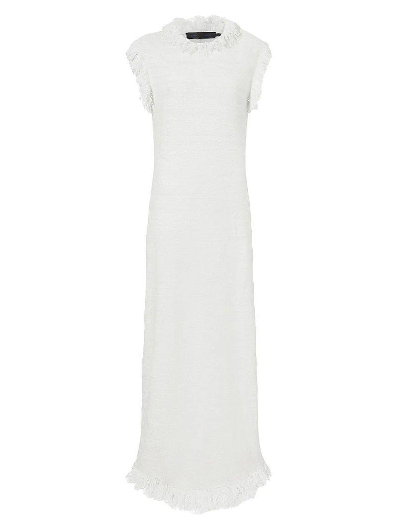 Toni Textured Knit Sleeveless Maxi Dress