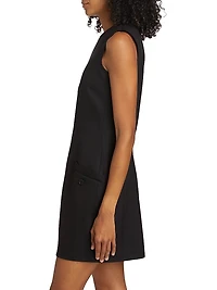 Skyler Wool Twill Sheath Dress