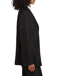 Bronte Organza-Trim Wool Jacket