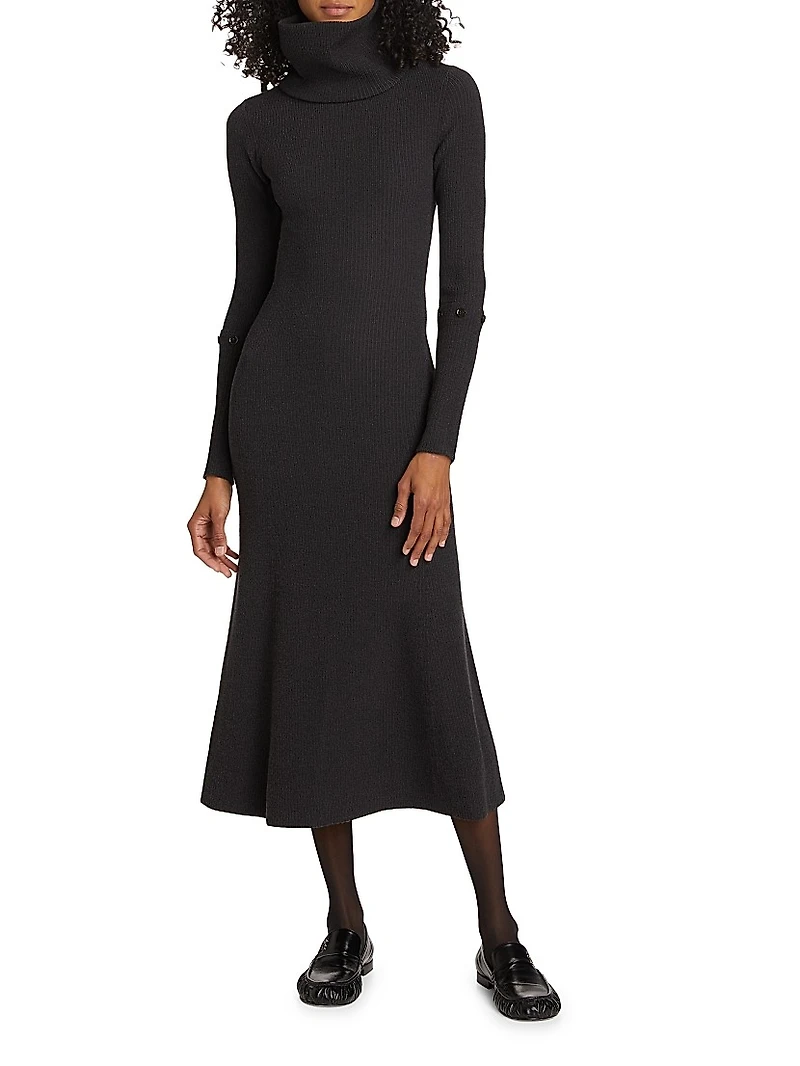 Jocelyn Ribbed Fit & Flare Dress