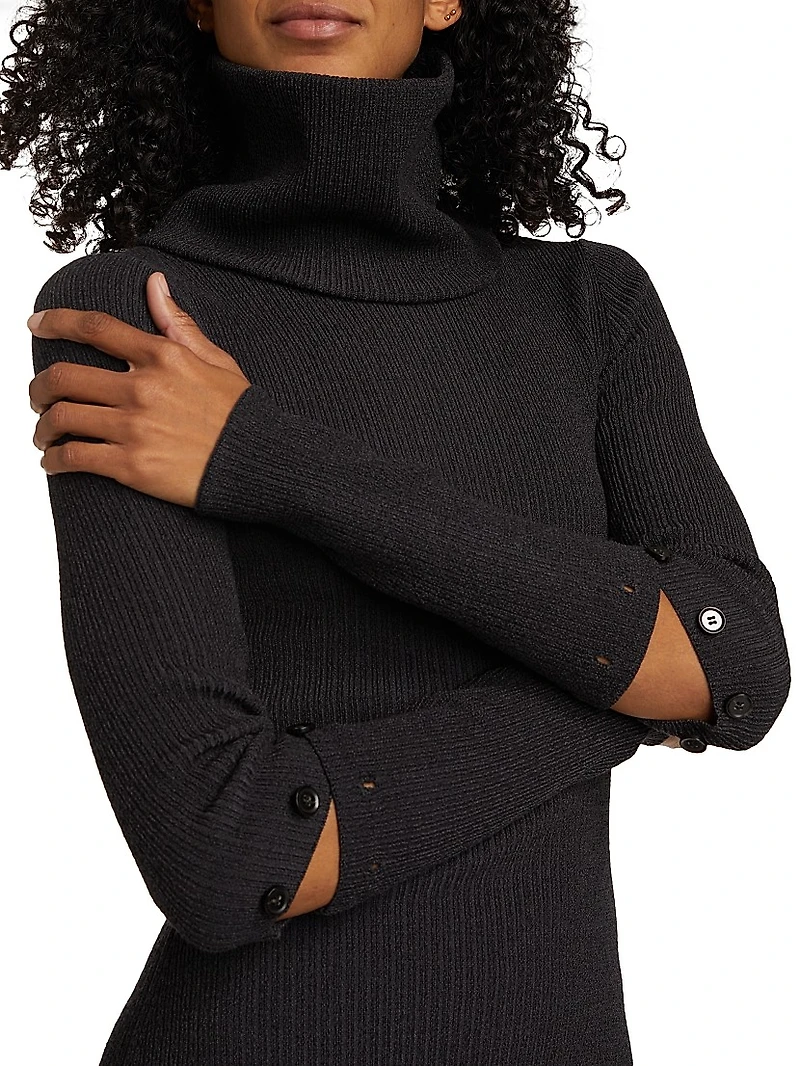 Jocelyn Ribbed Fit & Flare Dress
