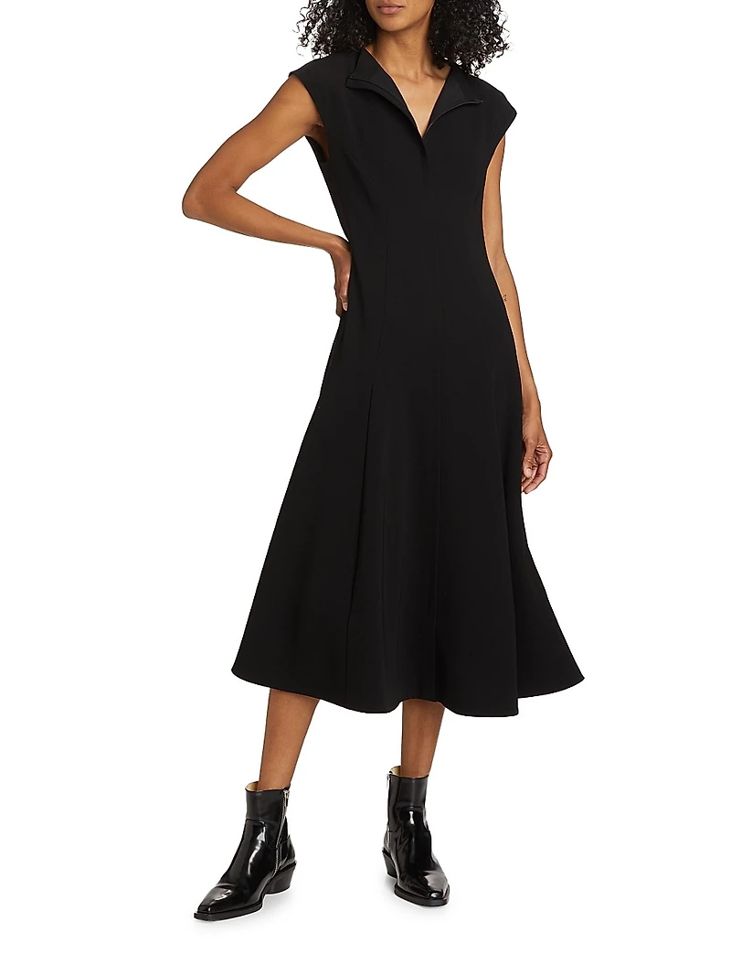 Chantal Fit & Flare Midi-Dress