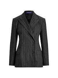 Kent Chalk Stripe Flannel Blazer