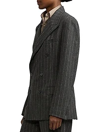 Kent Chalk Stripe Flannel Blazer