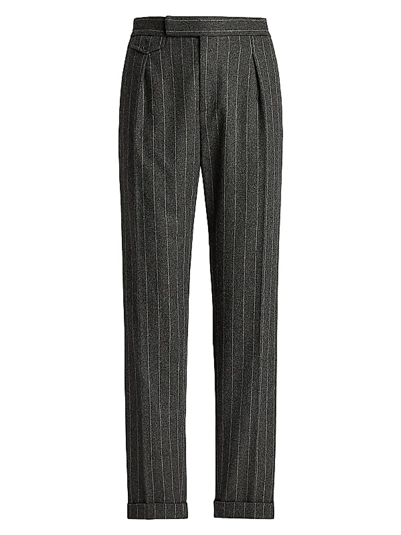 Bennet Chalk Stripe Flannel Trousers