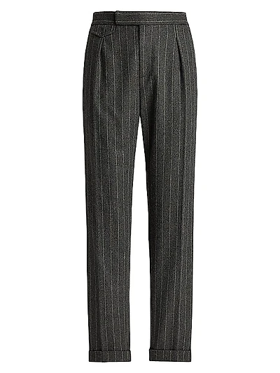 Bennet Chalk Stripe Flannel Trousers