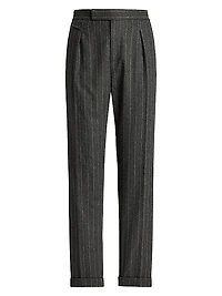Bennet Chalk Stripe Flannel Trousers