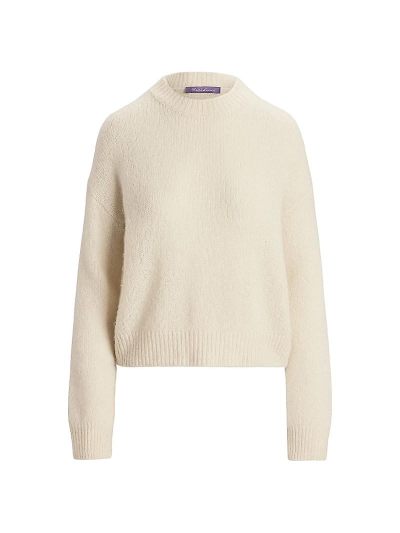Brushed Cashmere-Silk Sweater