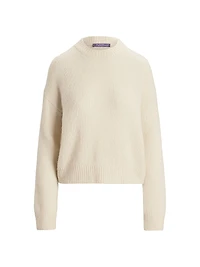 Brushed Cashmere-Silk Sweater