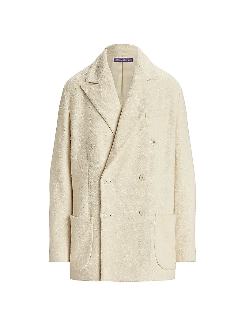 Shirlee Textured Herringbone Blazer