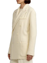 Shirlee Textured Herringbone Blazer