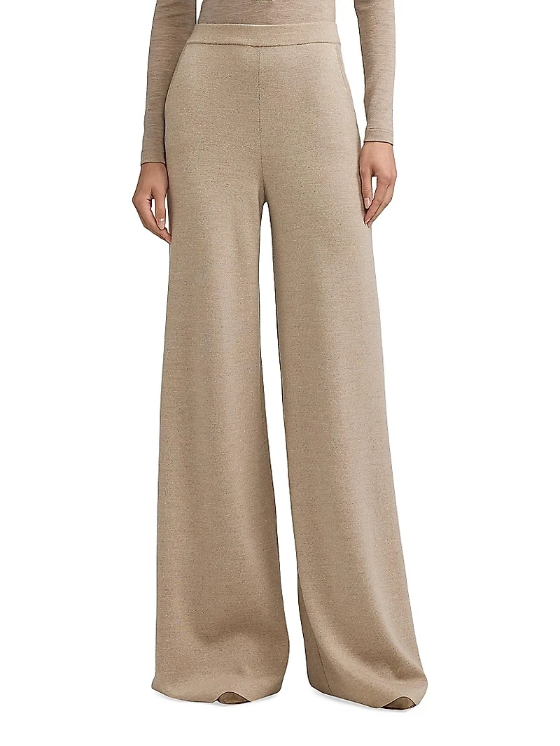 Wool Wide-Leg Pants
