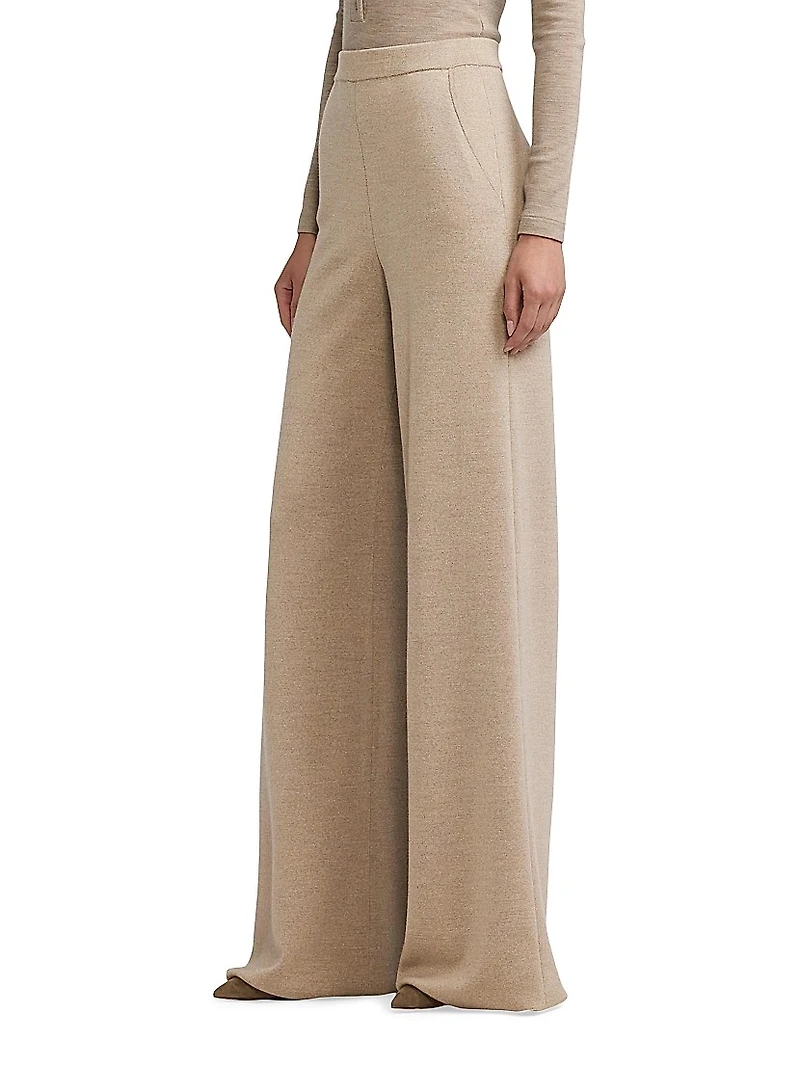 Wool Wide-Leg Pants
