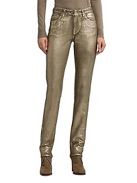 Metallic Skinny Jeans