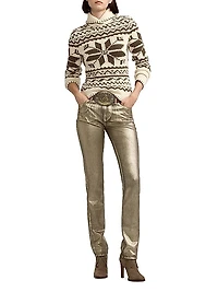 Metallic Skinny Jeans