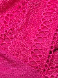 Jasmine Lace-Trim Crop Top