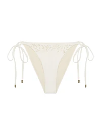 Memoir Embroidered String Bikini Bottom