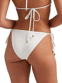 Memoir Embroidered String Bikini Bottom