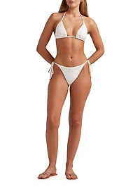 Memoir Embroidered String Bikini Bottom