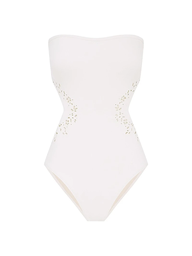 Memoir Embroidered One-Piece Swimsuit