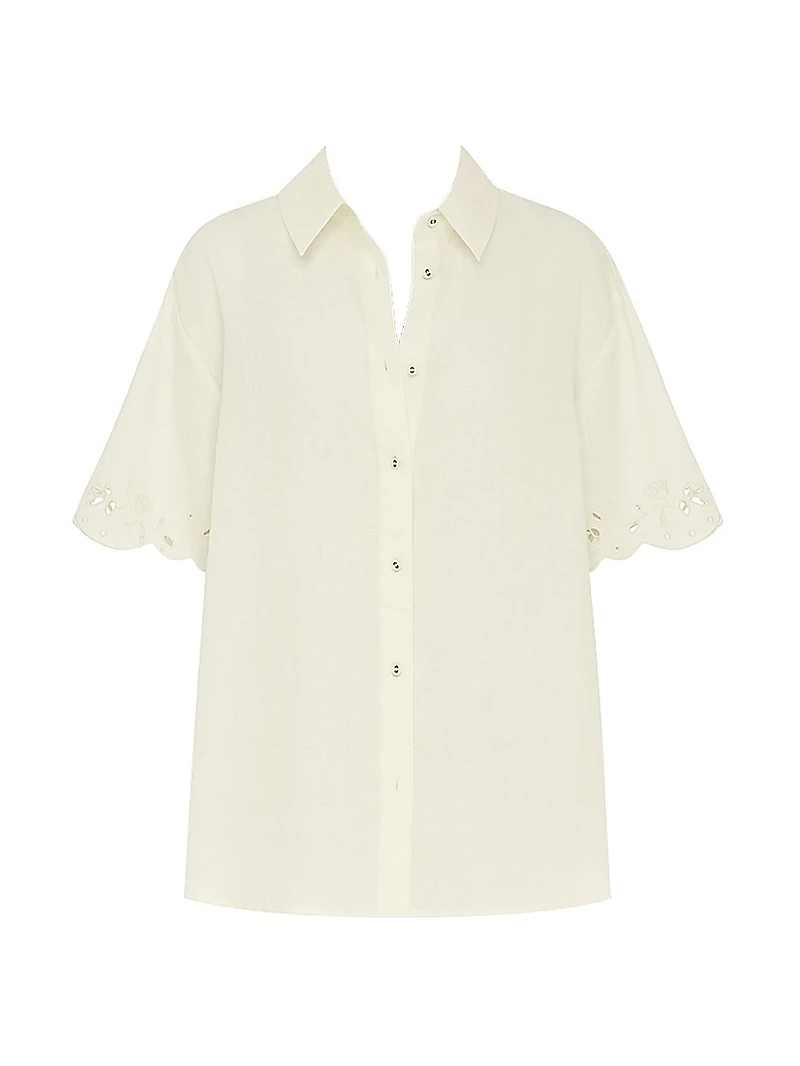 Memoir Linen Cover-Up Shirt