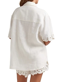 Memoir Linen Cover-Up Shirt