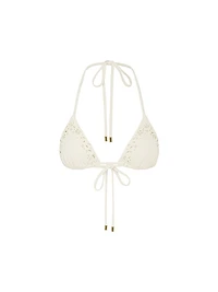 Memoir Embroidered String Bikini Top