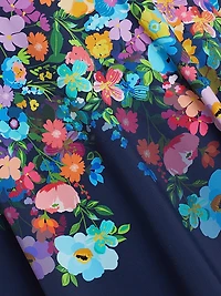 Back-Tie Skirted One-Piece Swimsuit