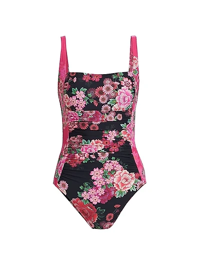 Ruched One-Piece Swimsuit