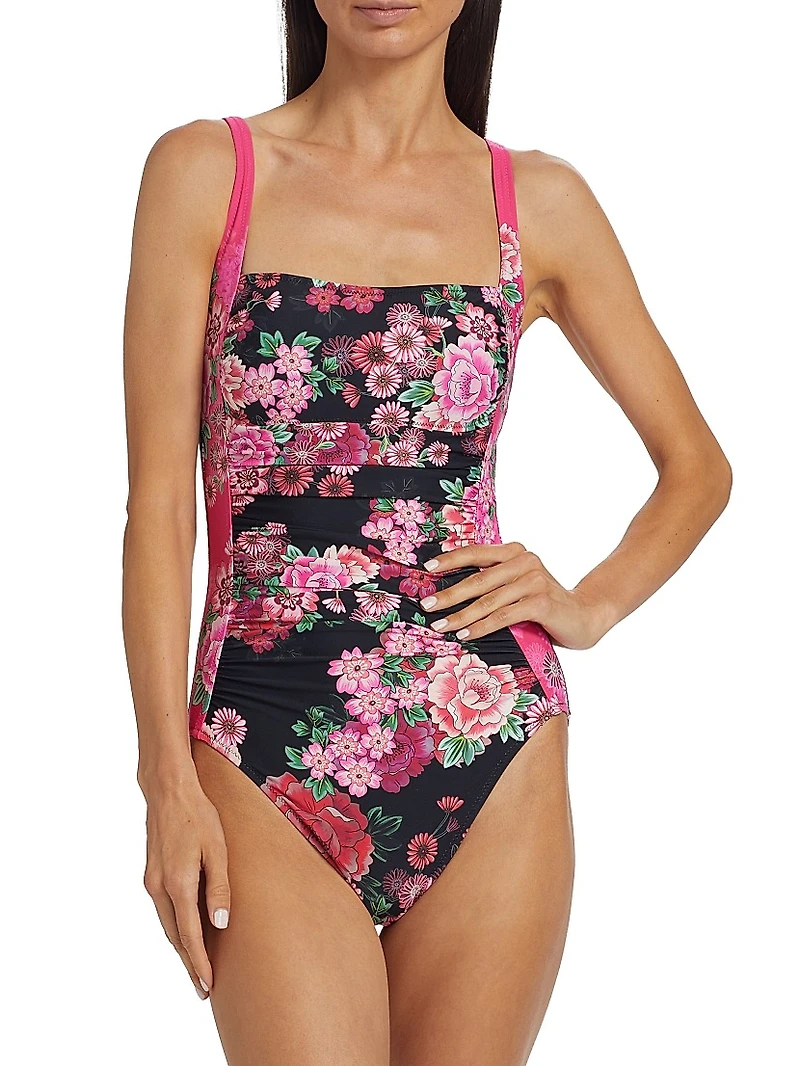 Ruched One-Piece Swimsuit
