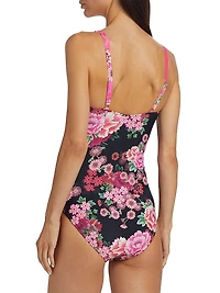 Ruched One-Piece Swimsuit
