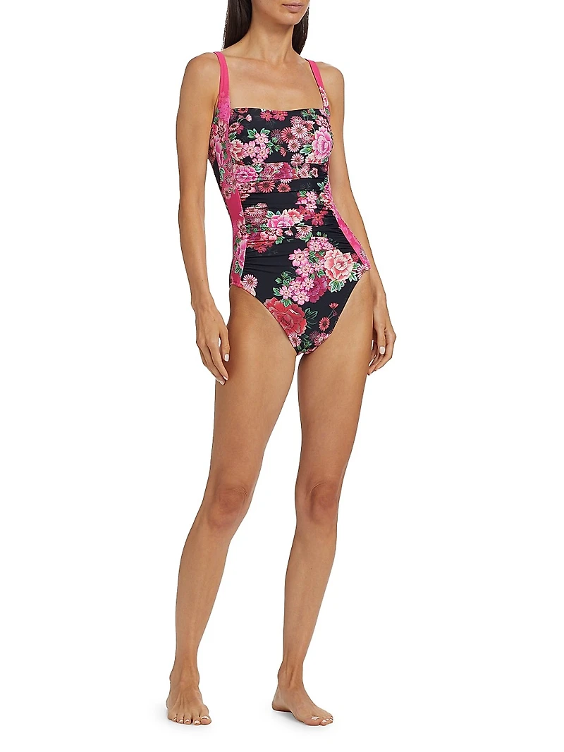 Ruched One-Piece Swimsuit