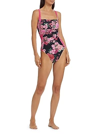 Ruched One-Piece Swimsuit