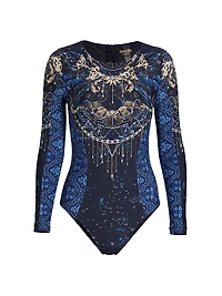 Supernova Surf Long-Sleeve One-Piece Swimsuit