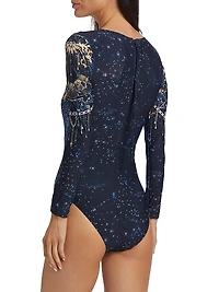 Supernova Surf Long-Sleeve One-Piece Swimsuit