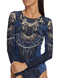 Supernova Surf Long-Sleeve One-Piece Swimsuit