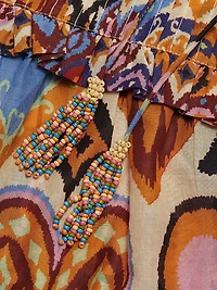 Hearts Ikat-Inspired Blouse