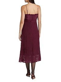 Lace Sleeveless Midi-Dress