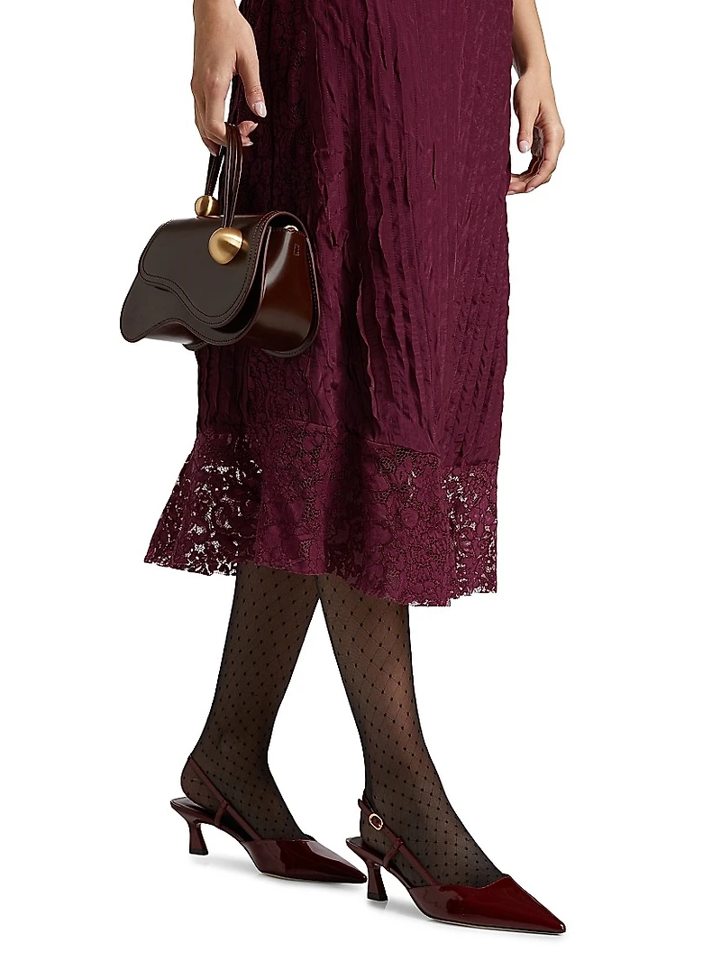 Lace Sleeveless Midi-Dress