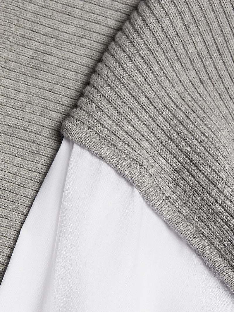 Gauze Mixed Media Cardigan