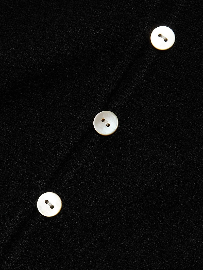 Cashmere V-Neck Minidress