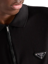 Piqué Polo Shirt with Re-Nylon Details