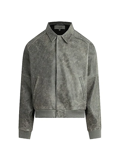 Leather Bomber Jacket