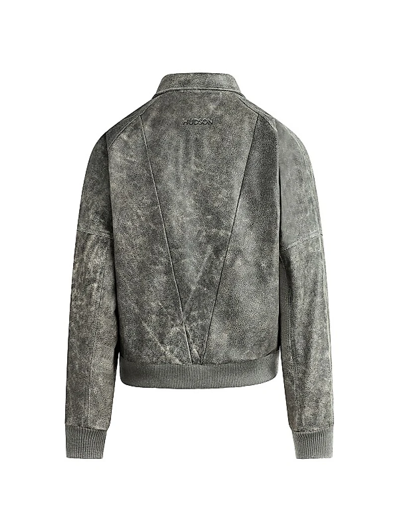 Leather Bomber Jacket