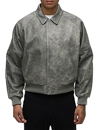 Leather Bomber Jacket