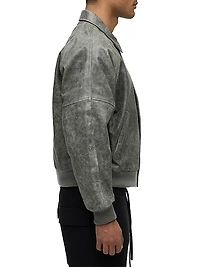 Leather Bomber Jacket