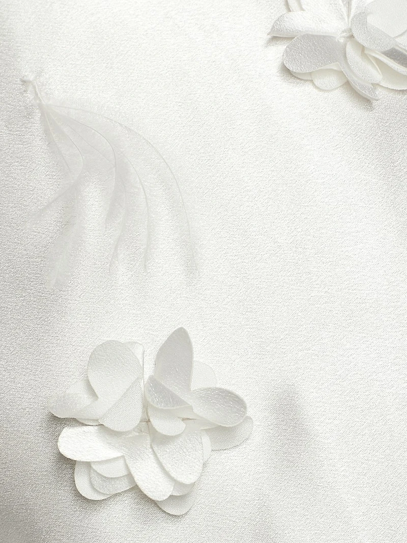 Lunaria Floral Appliqué Minidress