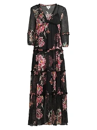 Lizzy Ruffle Maxi Dress
