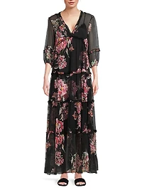 Lizzy Ruffle Maxi Dress