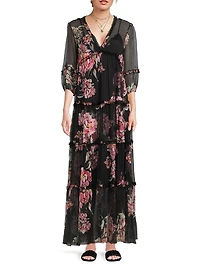 Lizzy Ruffle Maxi Dress
